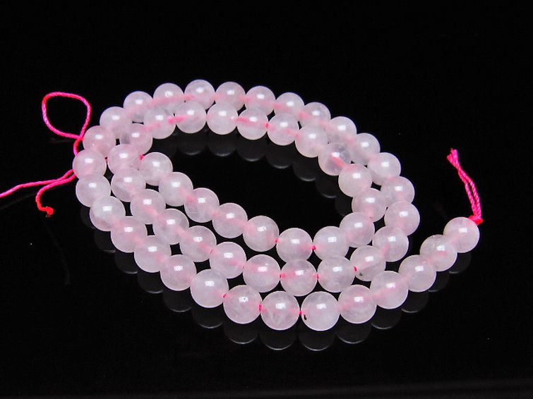 ローズクォーツ一連 7mm ビーズ [t374-2294] 1枚目