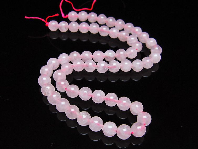 ローズクォーツ一連 7mm ビーズ [t374-2294] 2枚目