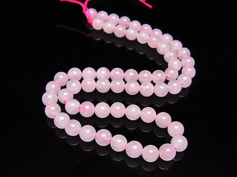 ローズクォーツ一連 6mm ビーズ [t374-2397] 2枚目