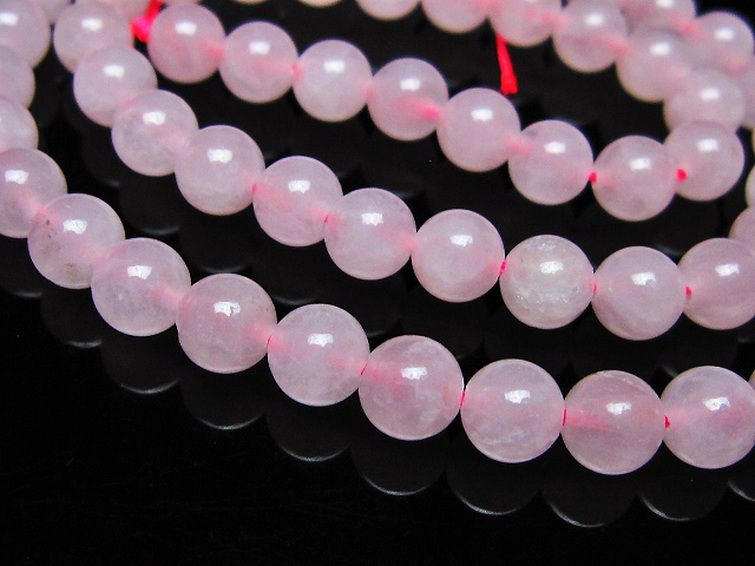 ローズクォーツ一連 6mm ビーズ [t374-2397] 3枚目