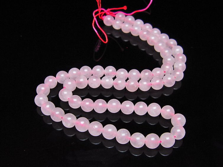 ローズクォーツ一連 6mm ビーズ [t374-2410] 2枚目