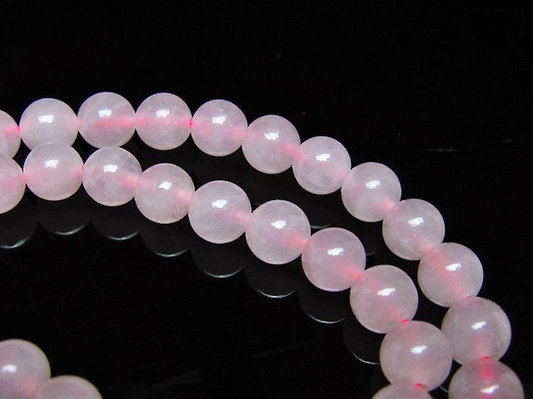 ローズクォーツ一連 6mm ビーズ [t374-2436] 3枚目