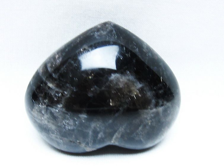 モリオン 純天然 黒水晶 ハート 置物[T375-5088] 3枚目