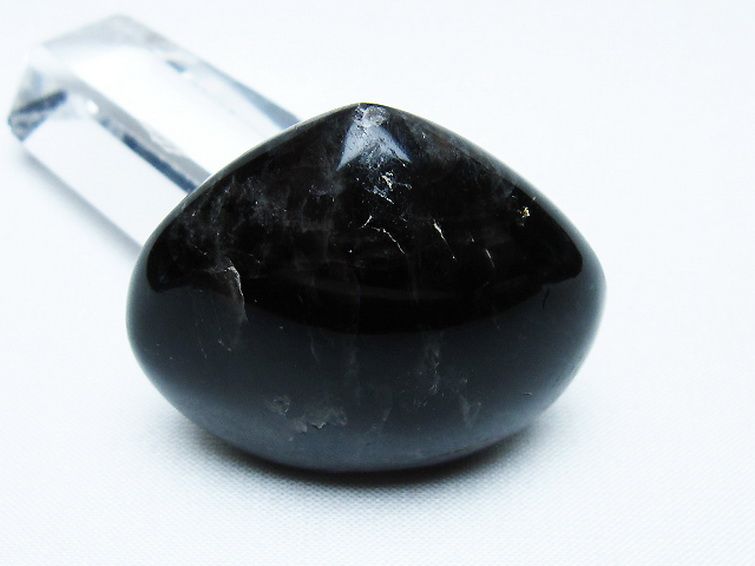 モリオン 純天然 黒水晶 ハート 置物 [t375-5136] 3枚目