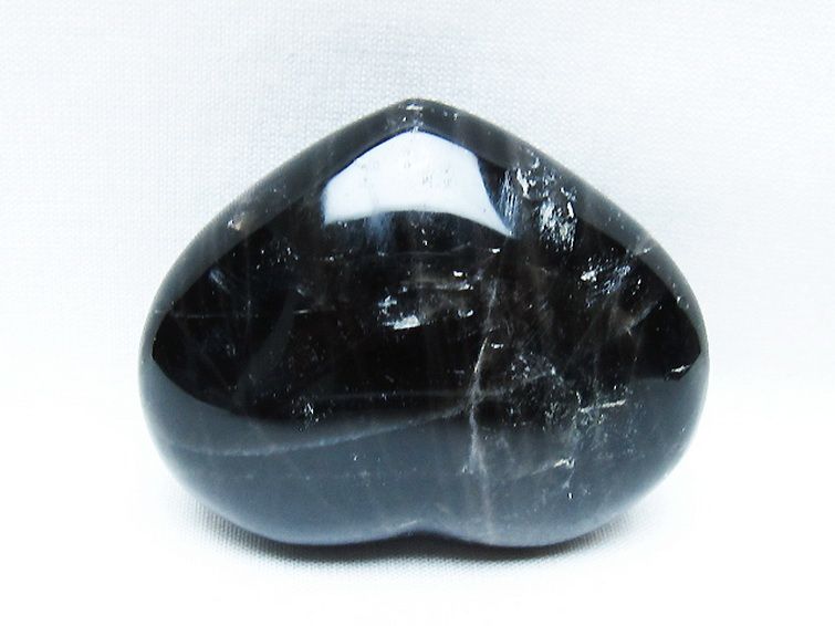 モリオン 純天然 黒水晶 ハート 置物 [t375-5152] 3枚目