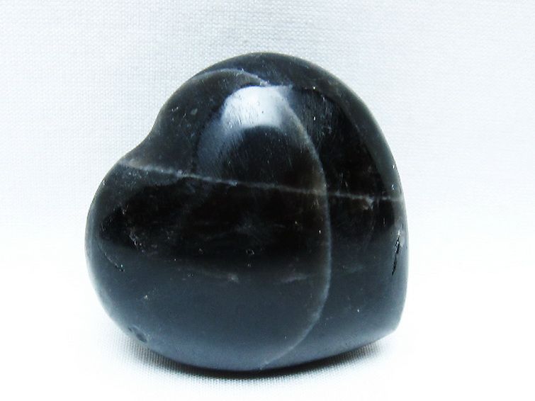 モリオン 純天然 黒水晶 ハート 置物[T375-5155] 2枚目