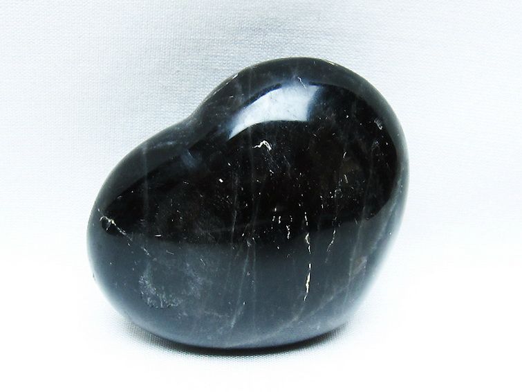 モリオン 純天然 黒水晶 ハート 置物[T375-5166] 2枚目