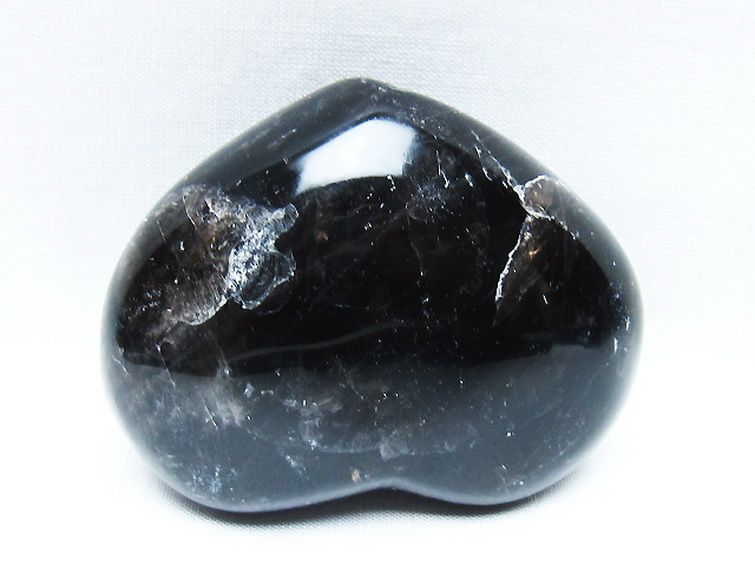 モリオン 純天然 黒水晶 ハート 置物[T375-5174] 3枚目