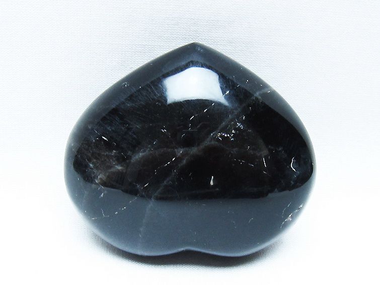 モリオン 純天然 黒水晶 ハート 置物[T375-5194] 3枚目