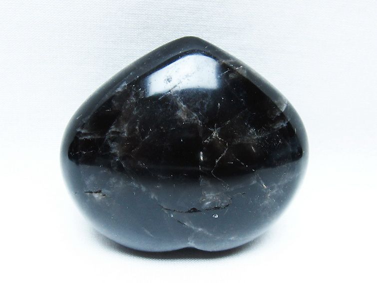 モリオン 純天然 黒水晶 ハート 置物 [t375-5195] 3枚目