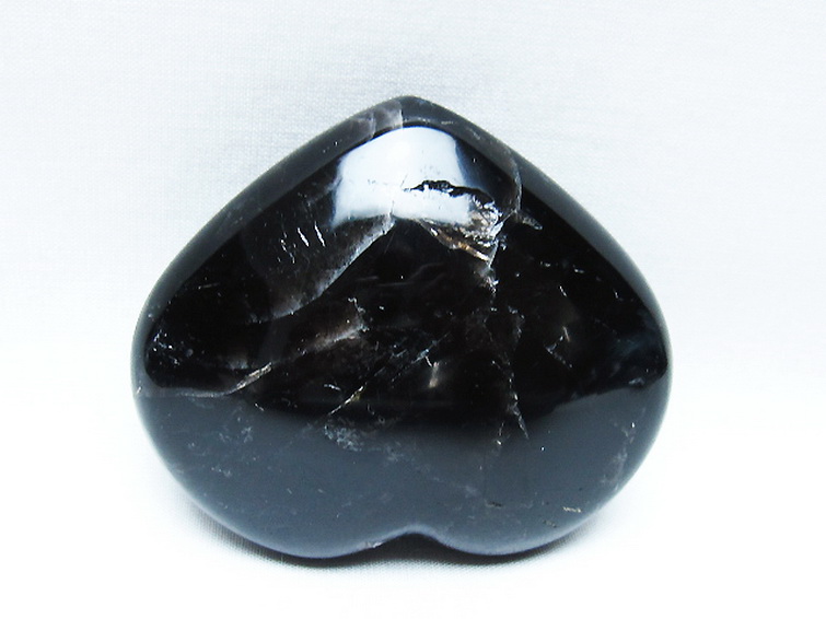 モリオン 純天然 黒水晶 ハート 置物[T375-5197] 3枚目