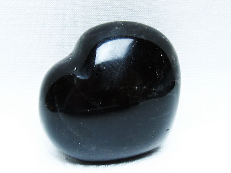 モリオン 純天然 黒水晶 ハート 置物[T375-5202] 2枚目