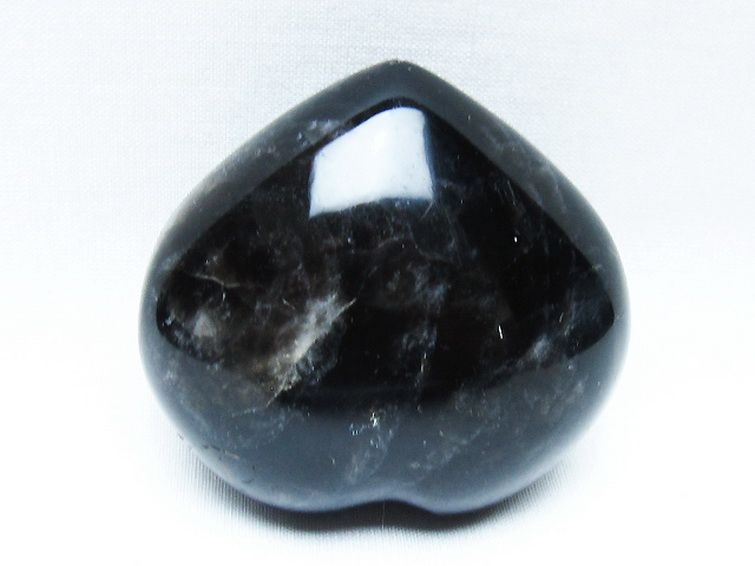 モリオン 純天然 黒水晶 ハート 置物[T375-5202] 3枚目