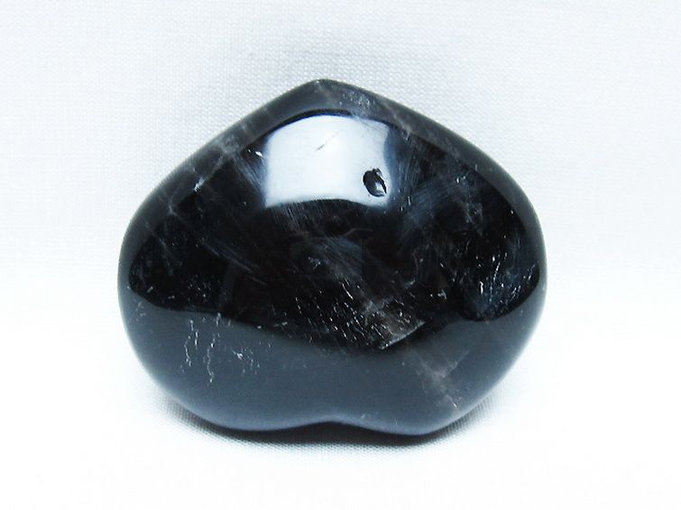 モリオン 純天然 黒水晶 ハート 置物 [t375-5211] 3枚目