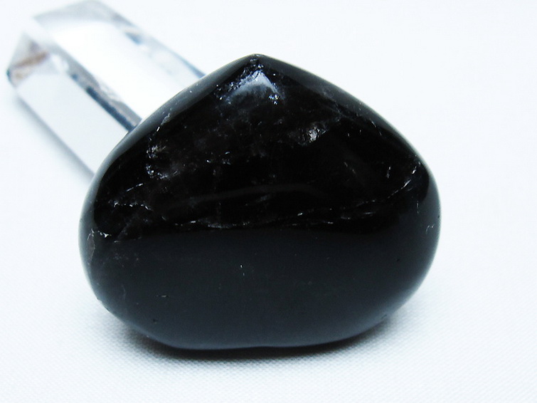 モリオン 純天然 黒水晶 ハート 置物[T375-5221] 3枚目