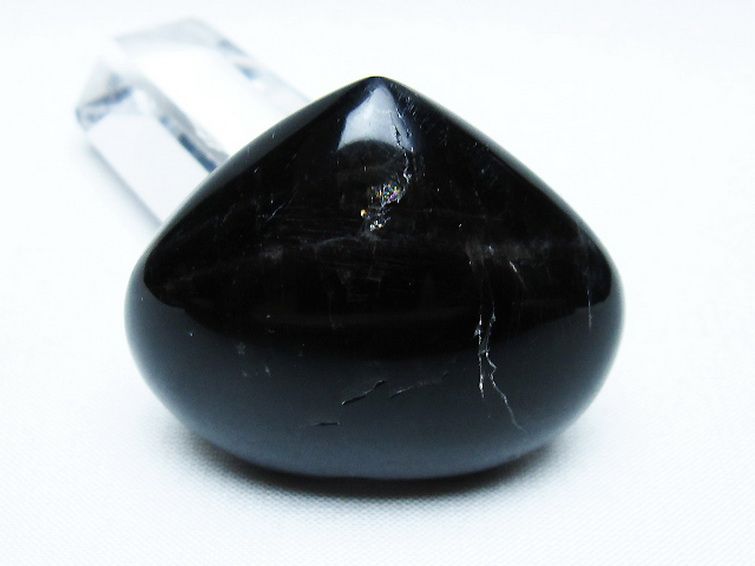 モリオン 純天然 黒水晶 ハート 置物[T375-5224] 3枚目