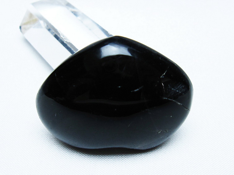 モリオン 純天然 黒水晶 ハート 置物[T375-5233] 3枚目