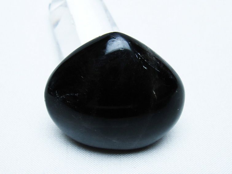 モリオン 純天然 黒水晶 ハート 置物 [t375-5247] 3枚目