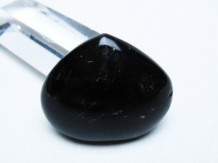 モリオン 純天然 黒水晶 ハート 置物 [t375-5265] 3枚目