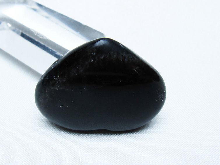 モリオン 純天然 黒水晶 ハート 置物[T375-5266] 3枚目