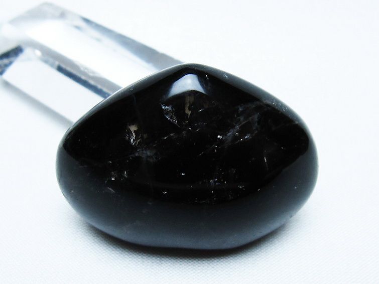 モリオン 純天然 黒水晶 ハート 置物[T375-5274] 3枚目