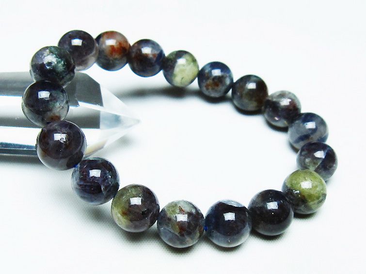 スーパーセブンアイオライトブレスレット 11mm [T378-4355] 1枚目