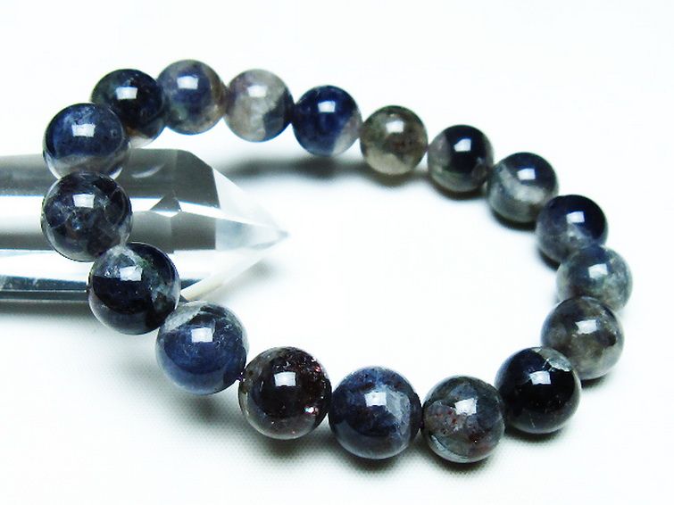 スーパーセブンアイオライトブレスレット 11mm [T378-4368] 1枚目