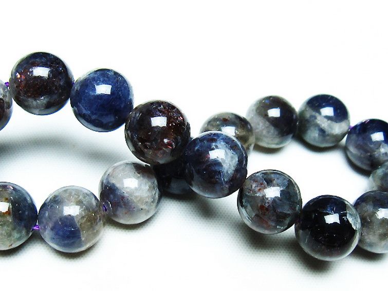 スーパーセブンアイオライトブレスレット 11mm [T378-4368] 2枚目