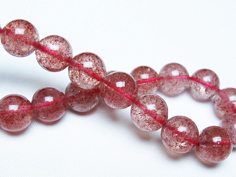 アフリカンストロベリークォーツブレスレット 10mm [t381-2596] 2枚目