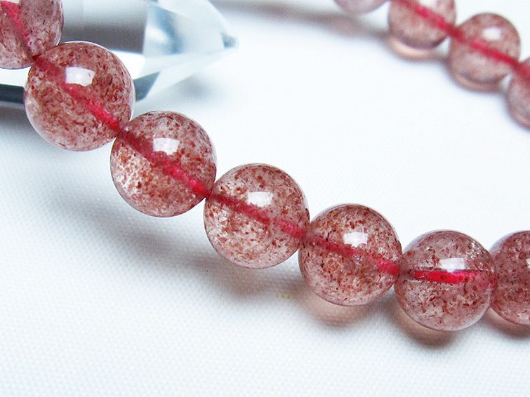 アフリカンストロベリークォーツブレスレット 10mm [t381-2596] 3枚目