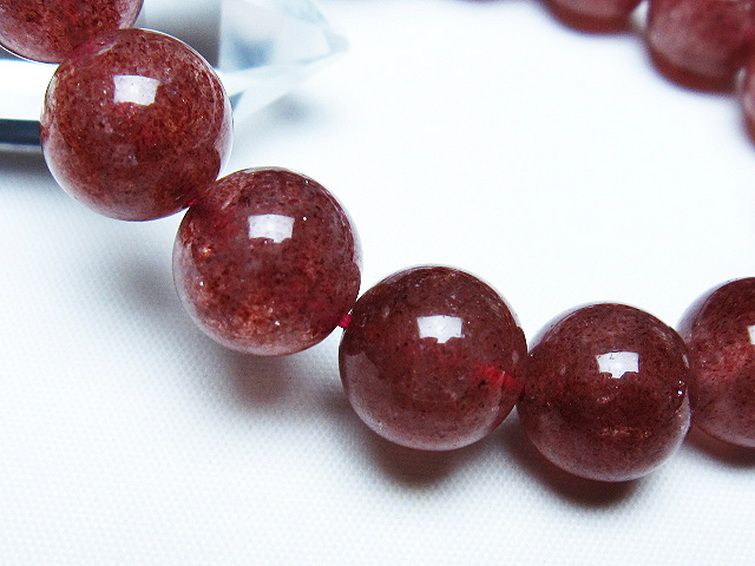 アフリカンストロベリークォーツブレスレット 12mm [t381-2608]