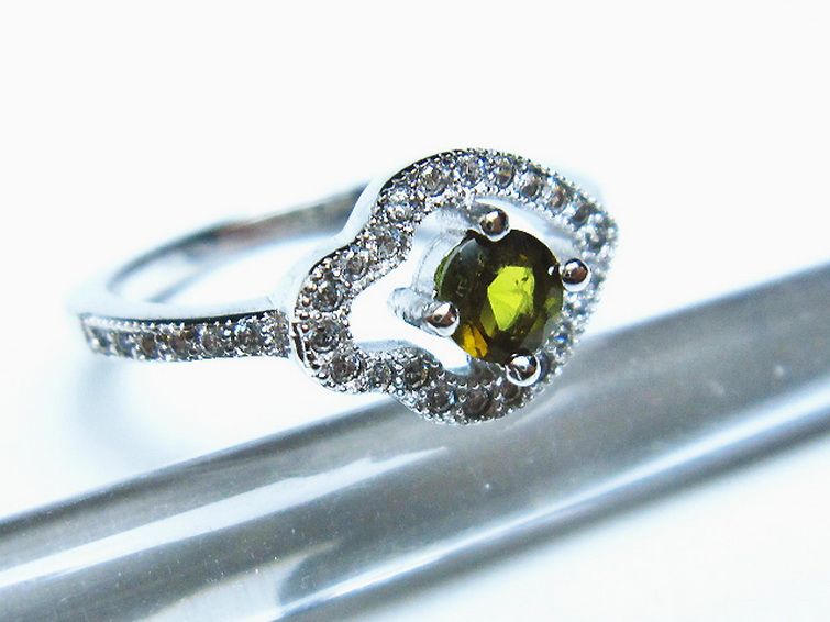 緑トルマリン指輪(13号) [t384-1574] 2枚目