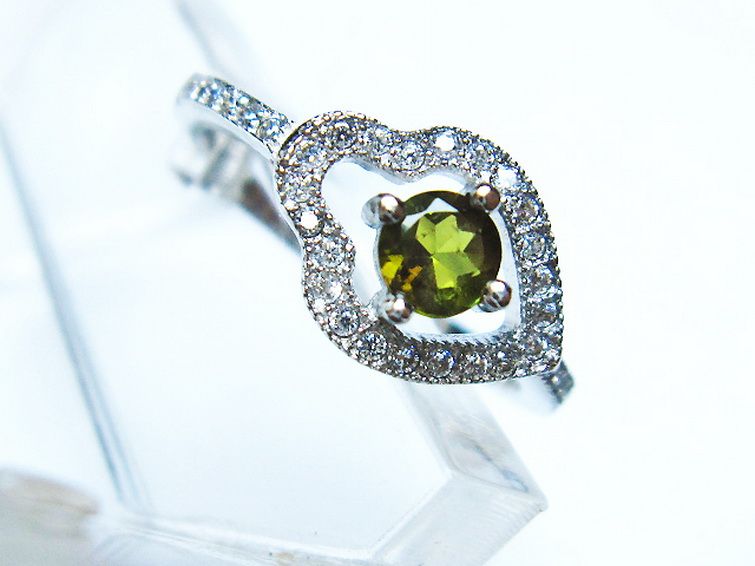 緑トルマリン指輪(13号) [t384-1574] 3枚目