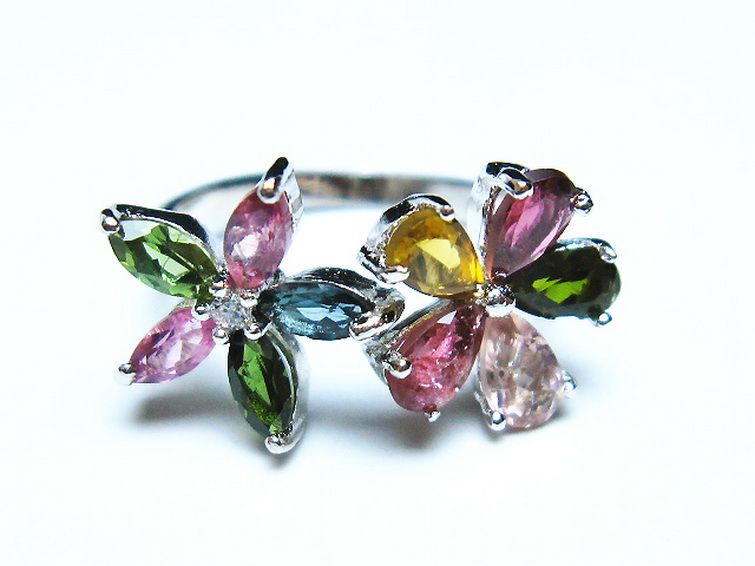 トルマリン指輪(13号) [t384-1595] 1枚目