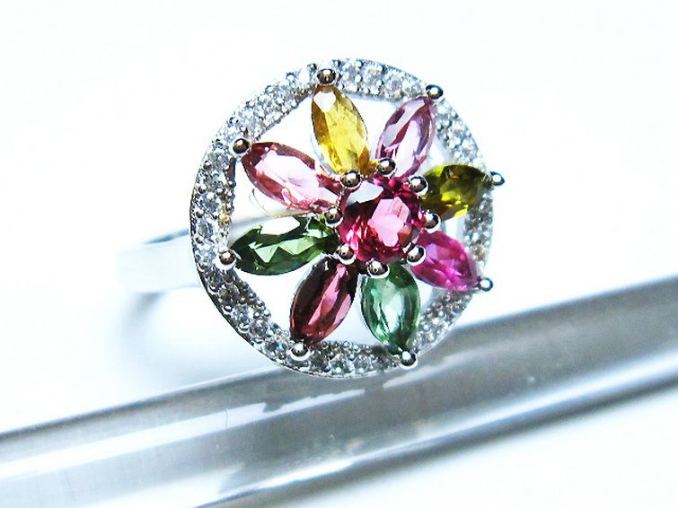 トルマリン指輪(13号) [t384-1603] 2枚目