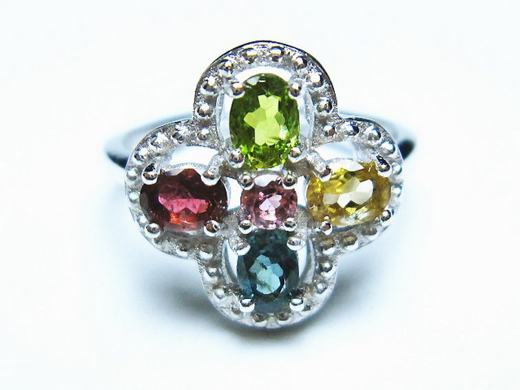 トルマリン指輪(12号) [t384-1650] 1枚目