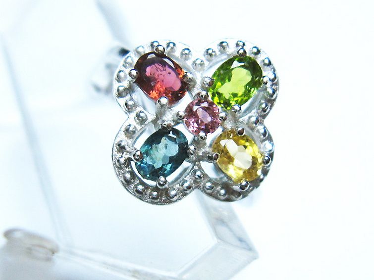 トルマリン指輪(12号) [t384-1650] 2枚目