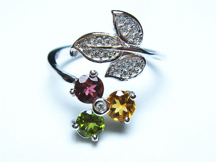 トルマリン指輪(12号) [t384-1664] 1枚目