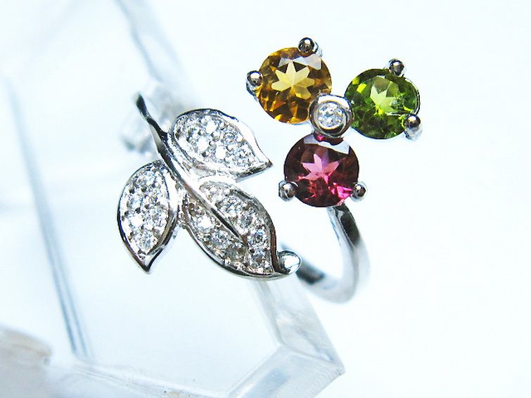 トルマリン指輪(12号) [t384-1664] 2枚目