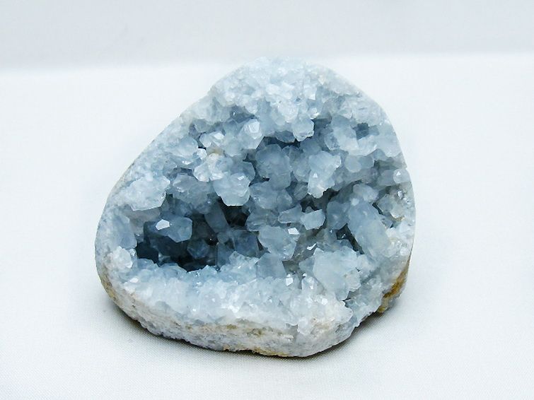 セレスタイト天青石原石 [t385-14540] 1枚目