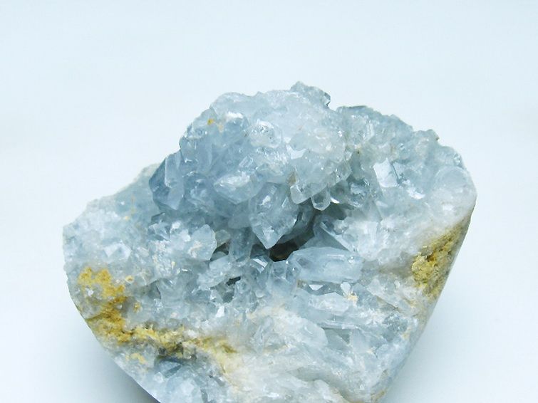 セレスタイト天青石原石[T385-14685] 2枚目