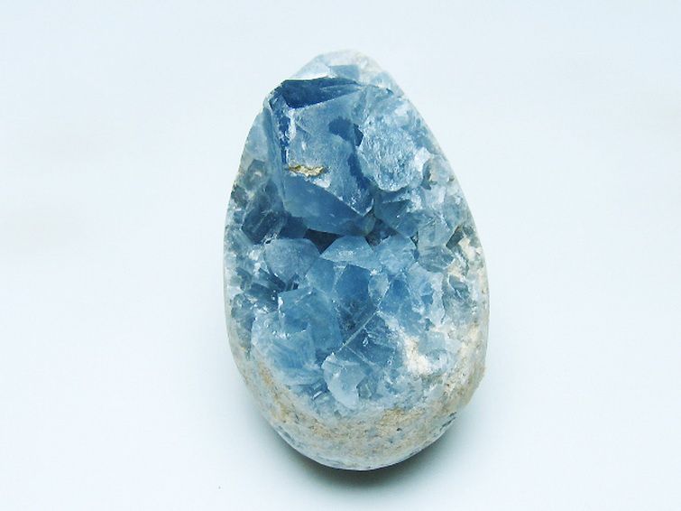 セレスタイト天青石原石 [t385-14745] 1枚目