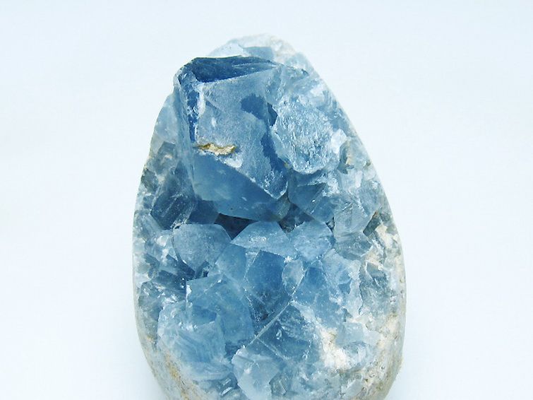 セレスタイト天青石原石 [t385-14745] 2枚目