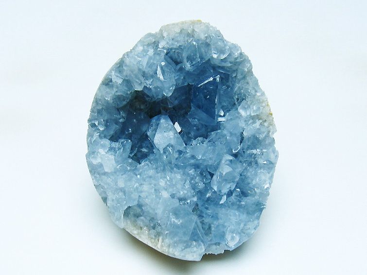 セレスタイト天青石原石 [t385-14768] 1枚目