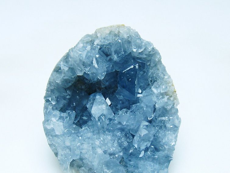 セレスタイト天青石原石 [t385-14768] 2枚目