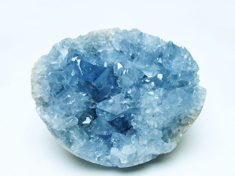 セレスタイト天青石原石 [t385-14768] 3枚目