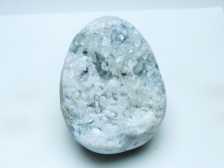 セレスタイト天青石原石[T385-14804] 1枚目