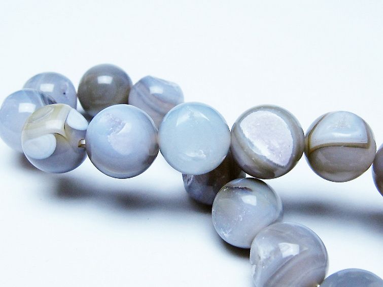 パワーストーン 天然石 アゲート笑口ブレスレット 12mm [T39-3161]