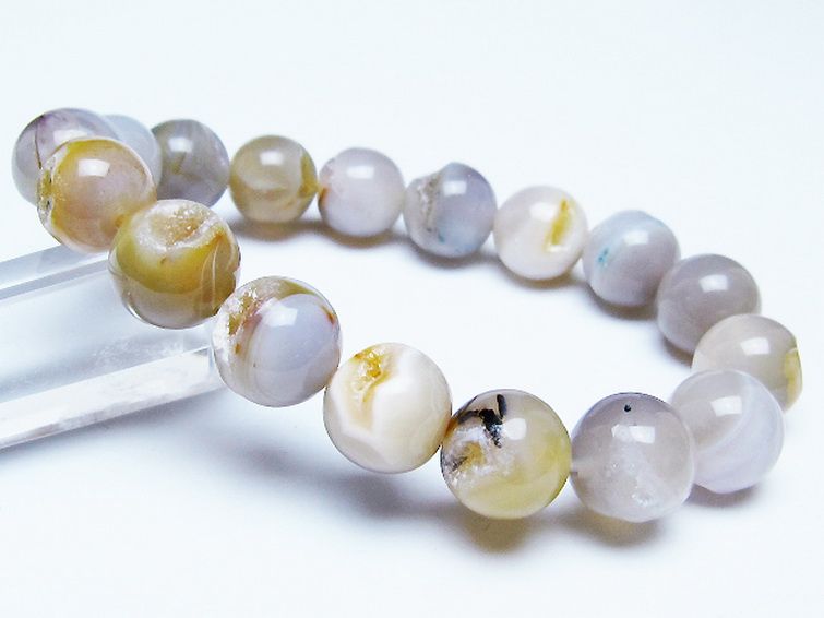 アゲート笑口ブレスレット 12mm [T39-3199] 1枚目