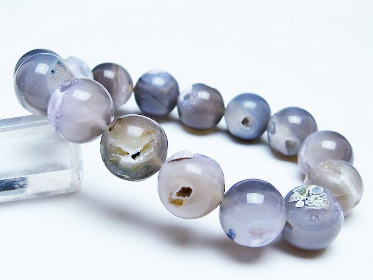 アゲート笑口ブレスレット 14mm [T39-3224] 1枚目